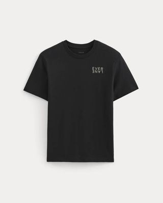 Mirrored Logo Tee | Black