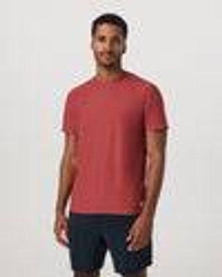 Strato Tech Tee – Men's Fire Heather Performance Shirt – Tops – Vuori