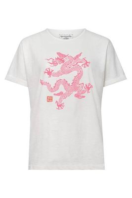 DRAGON - Organic Cotton Tee -  Off White