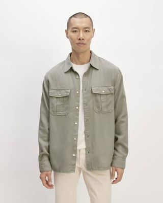 The Utility Shirt Jacket in Buttersoft | Sage Green
