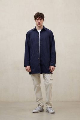 NAVY BLUE VESTAL JACKET
