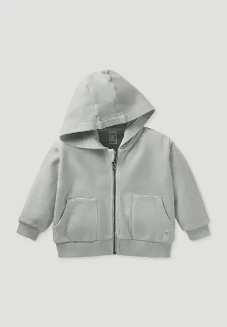 Sweatshirt jacket GARMENT DYE made of pure organic cotton