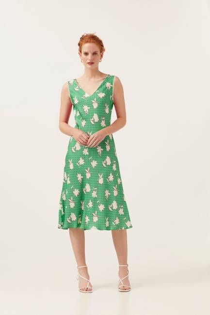 Polka Dot Floral Slip Dress