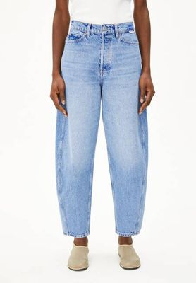 BAARLY HIGH WAIST BARREL JEAN | noise