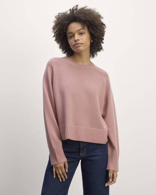 The Boxy Crew in Cashmere | Clay Pink