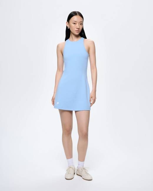 Womens Court Side Dress—Dewdrop Blue