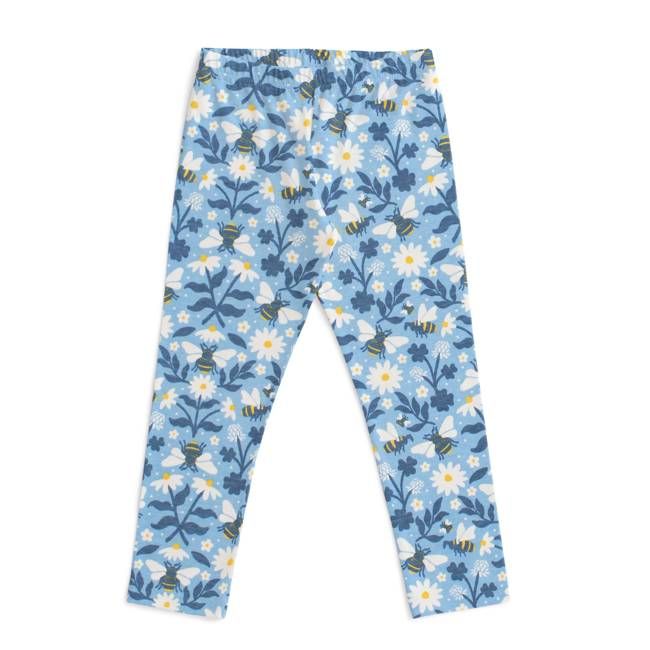 Leggings - Bees Blue