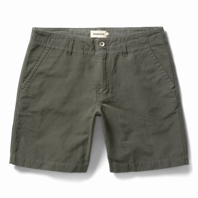 The Morse Short in Dark Slate Linen