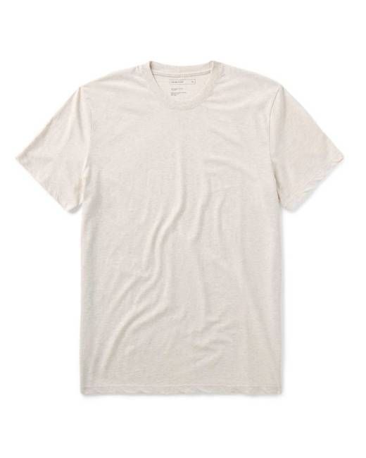 The Cotton Hemp Tee in Heather Oat