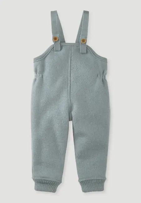 Wool felt dungarees made from pure organic merino wool