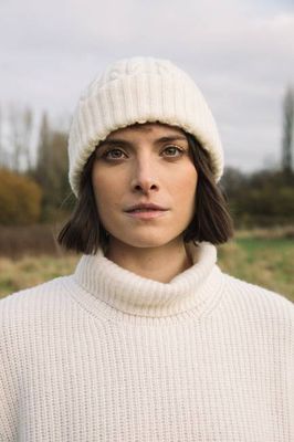 Brogan Lambswool Hat in Ecru