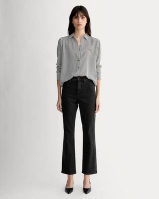 The High-Key Stovepipe Jean | Washed Black