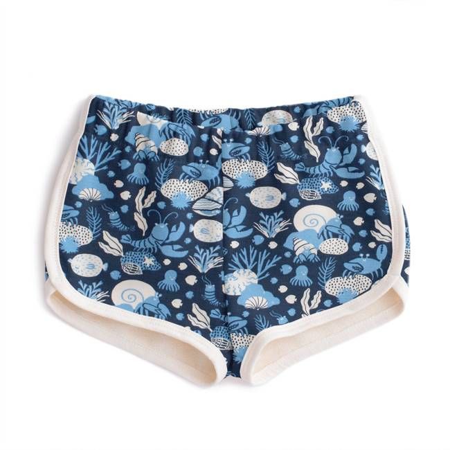 French Terry Shorts - Ocean Life Navy