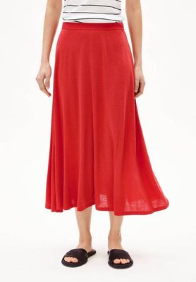 ILENIAA LARAA MIDI SKIRT | coral blush