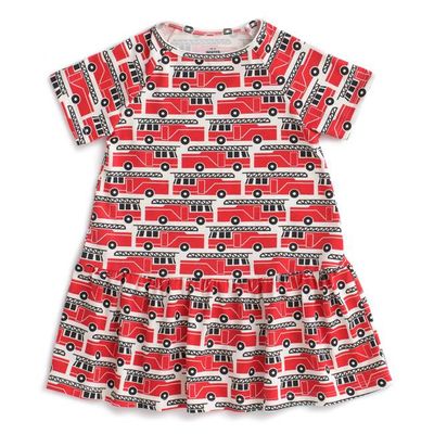 Milwaukee Dress - Firetrucks Red