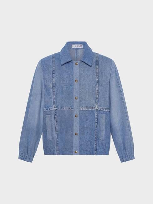 Kara Bomber Jacket Denim Light Blue