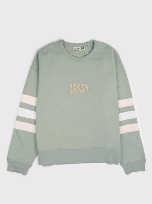 ZESTY Embroidered Organic Pullover