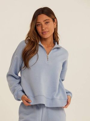 Constance Triblend Fleece Half Zip Pullover