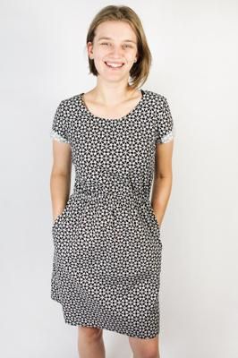 Bio Kleid Somrig kringli schwarz - Größen S und M