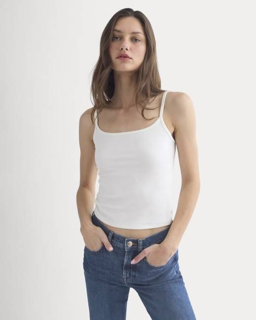 Scoopneck Cami | Bone