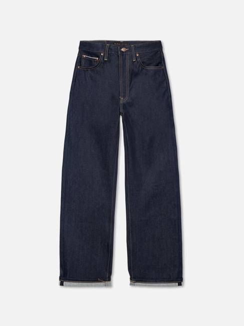 Clean Eileen Dry Twilight Selvage loose jeans | Nudie Jeans
