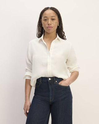 The City Stripe Relaxed Shirt | Bone