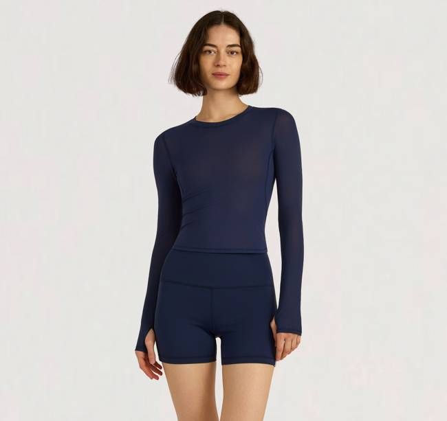 Active Mesh Long  Sleeve Tee