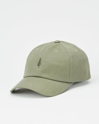 Tree Embroidery Tencel Peak Hat