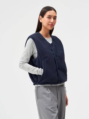Reversible Fleece Vest - Fjord Navy (Female)