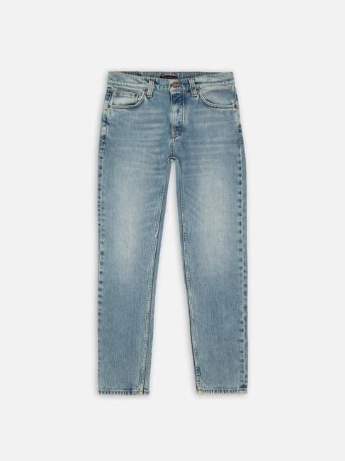 Solid Ollie Cloud Blue regular straight jeans | Nudie Jeans