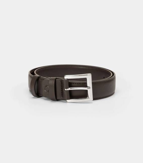 Classic Vegan Belt – Dark Brown
