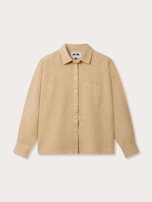 Womens Coconut Inagua Linen Shirt