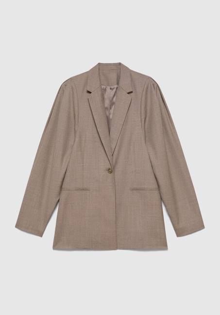 Sculpted Sleeve Suit Jacket