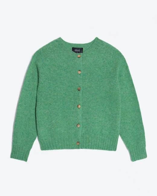 Lowie Mint Brushed Boxy Cardigan
