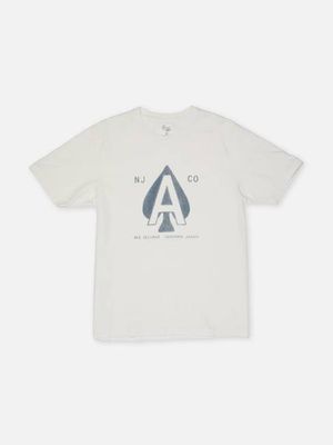Uno Ace T-shirt Chalk White relaxed fit tee | Nudie Jeans