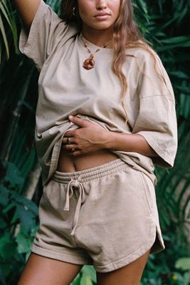 Dawn Classic Short - Latte French Terry