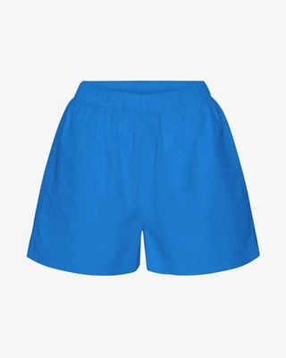 Women Organic Twill Shorts - Pacific Blue