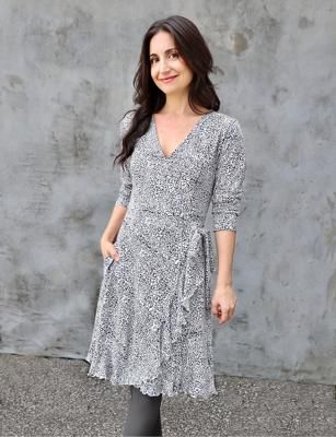 Fierce Flounce Organic Wrap Dress
