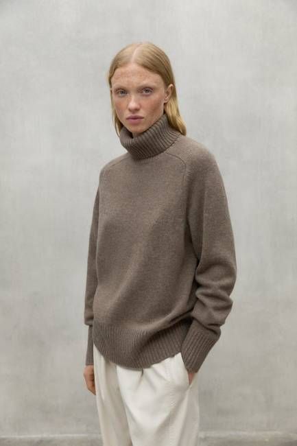 TURTLENECK JUMPER CAQUI BROWN