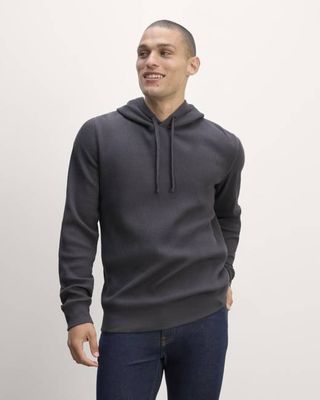 The Waffle-Knit Hoodie | Graphite