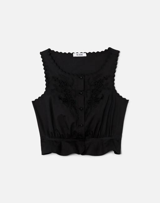 Jerry Tank Blouse - Black