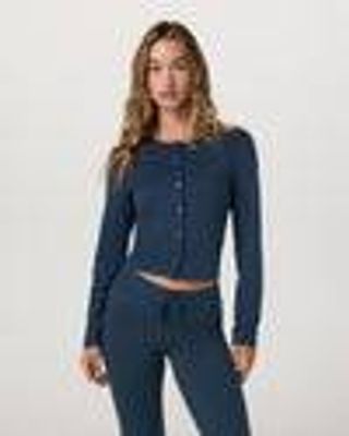 Halo Cardigan 2.0 | Women's Blue Coast Heather Cardigan | Vuori