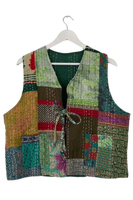 NEW! Vintage Patchwork Stories Vest No.2