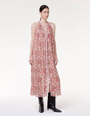 Silk Chiffon Scarf Dress | Sedona Multi