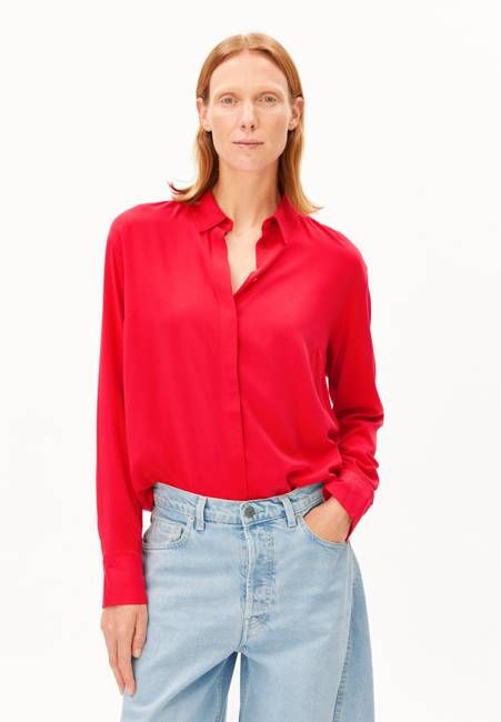 LARISAANA LONGSLEEVE BLOUSE | mars red