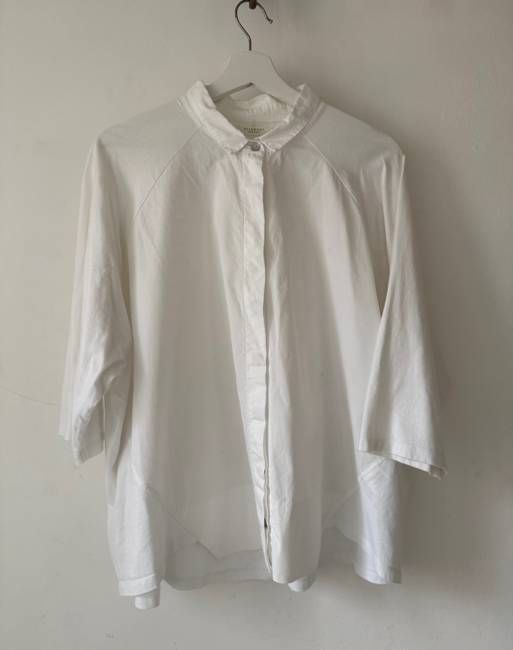 Terry Organic Cotton Shirt in White S Preloved
