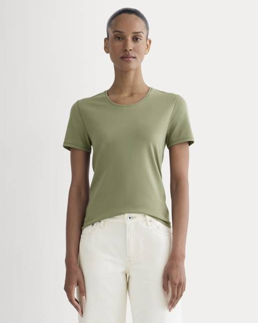 The Form Tee | Lichen Green