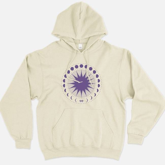 Vintage Lunar Cycles Hoodie (Unisex)