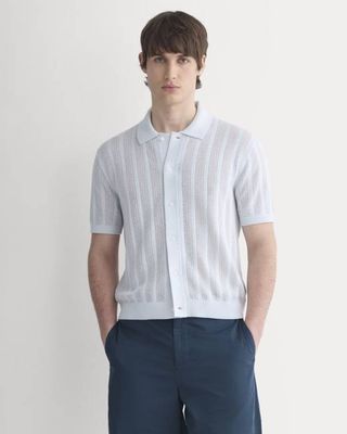 Textured Knit Resort Shirt | Skywriting