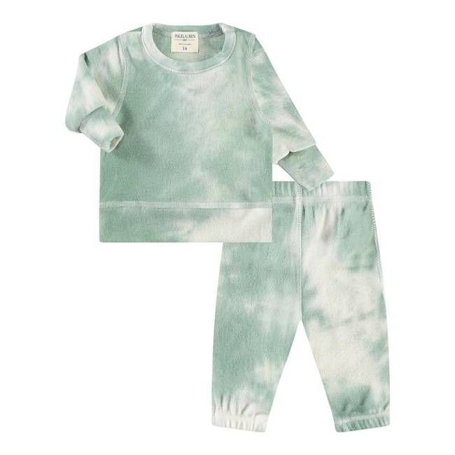 Brushed Hacci Tie Dye Pullover and Pant Set